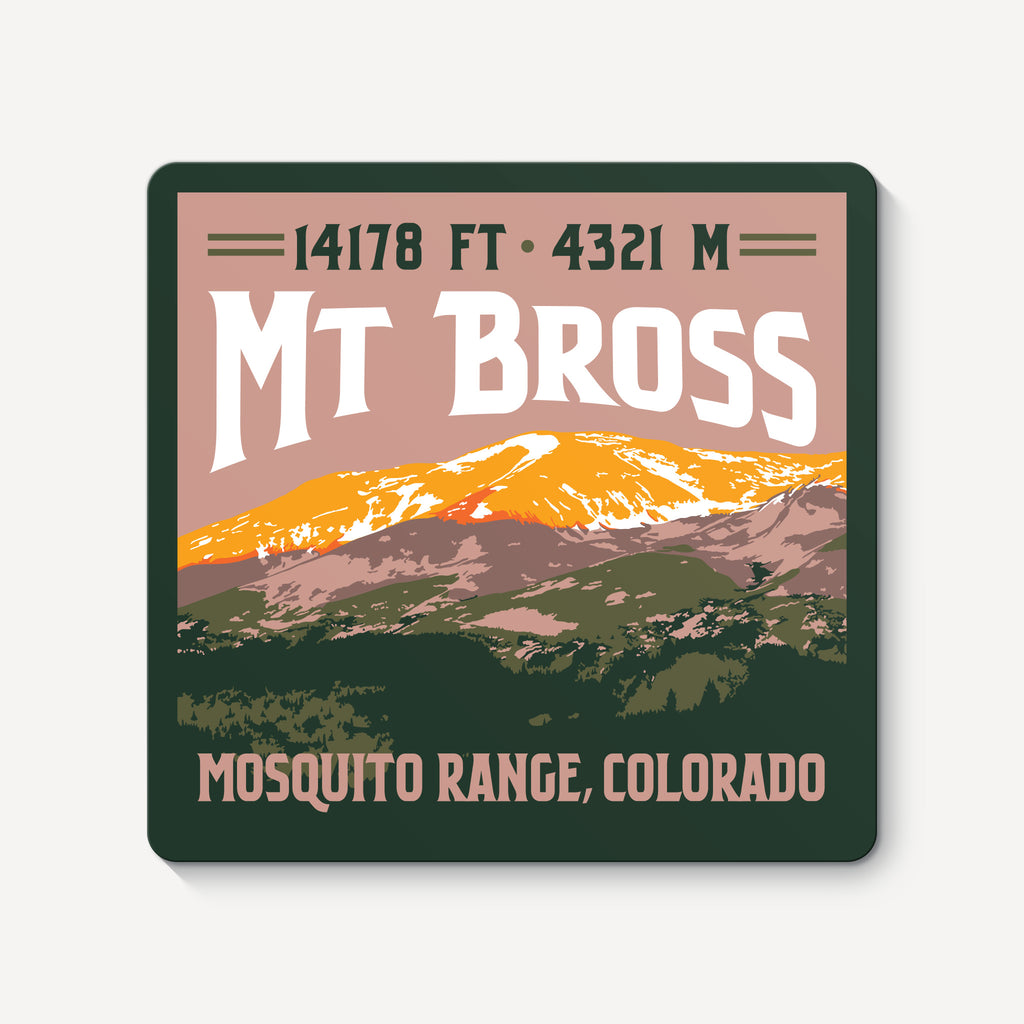 Mount Bross Colorado 14er Sticker