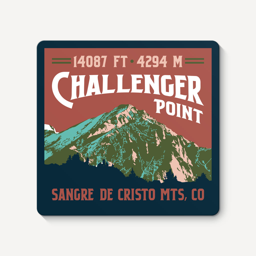 Challenger Point Colorado 14er Sticker