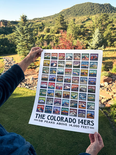 The Colorado 14ers Art Print