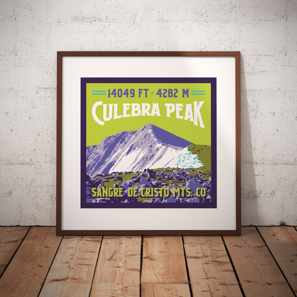 Culebra Peak Colorado 14er Giclee Art Print