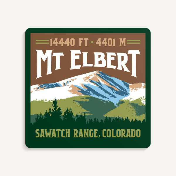 Mt Elbert Colorado 14er Sticker