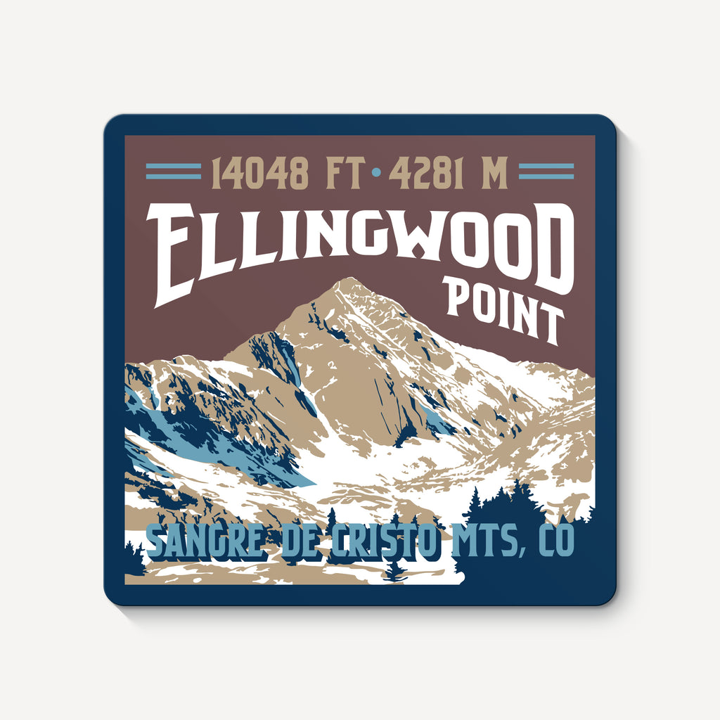 Ellingwood Point Colorado 14er Sticker