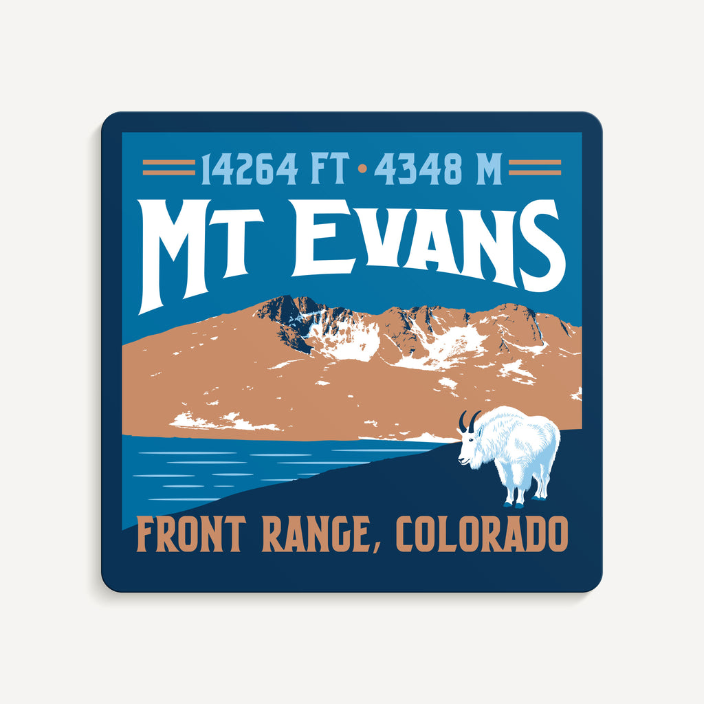 Mt. Evans Colorado 14er Sticker