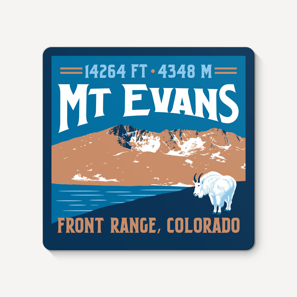 Mount Evans Colorado 14er Sticker