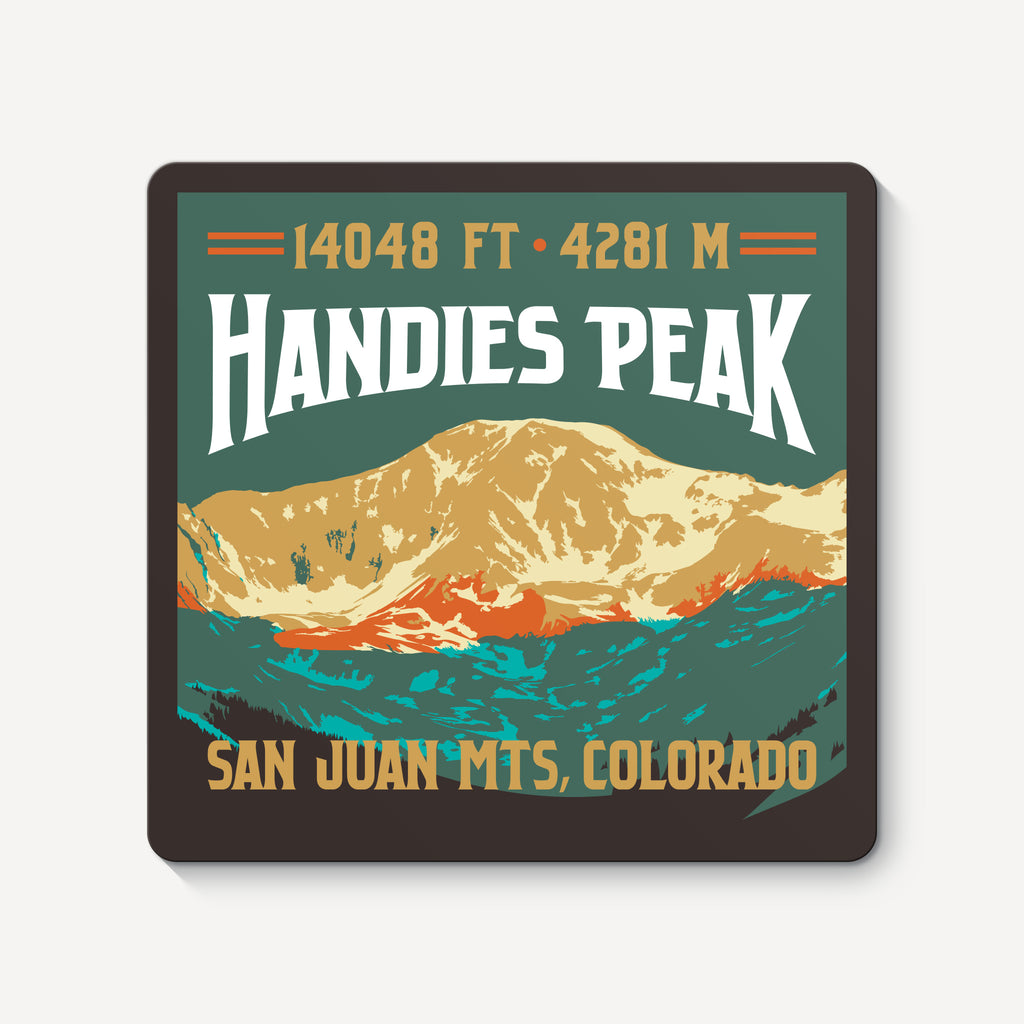 Handies Peak Colorado 14er Sticker