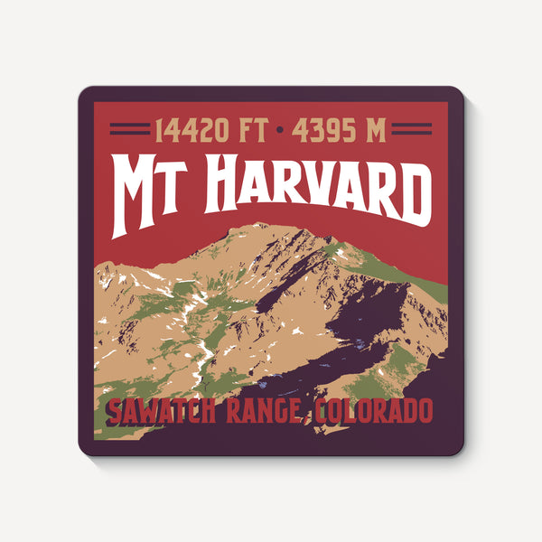 Mount Harvard Colorado 14er Sticker