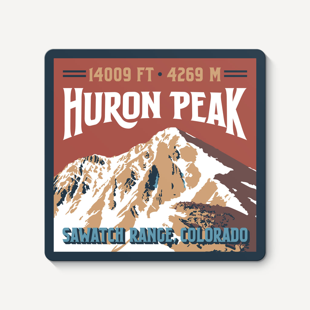 Huron Peak Colorado 14er Sticker