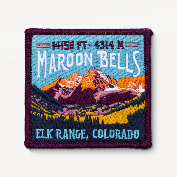 Maroon Bells Colorado 14ers Patch