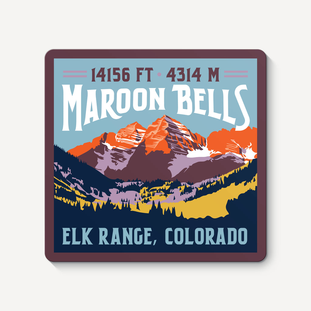 Maroon Bells Colorado 14ers Sticker