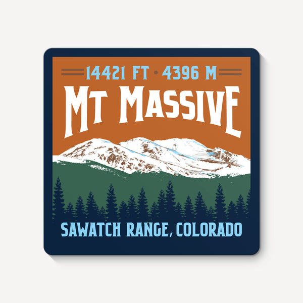 Mount Massive Colorado 14er Sticker