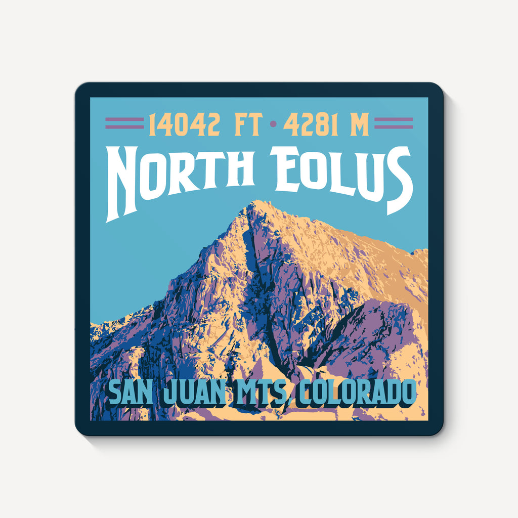 North Eolus Colorado 14er Sticker