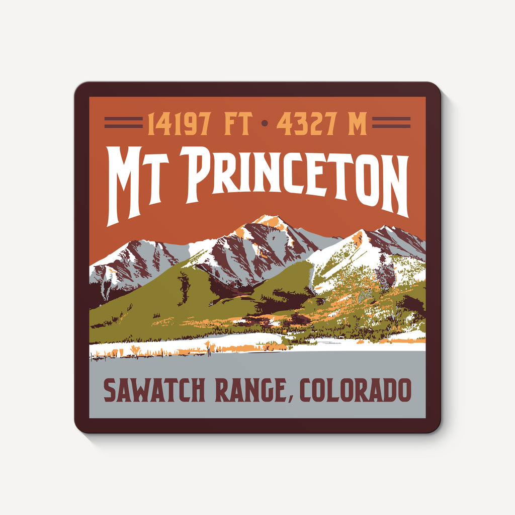 Mount Princeton Colorado 14er Sticker