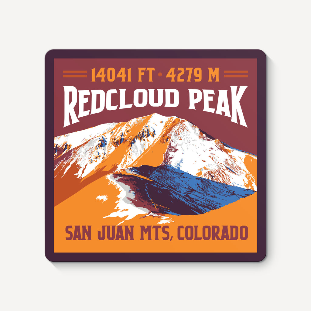 Redcloud Peak Colorado 14er Sticker