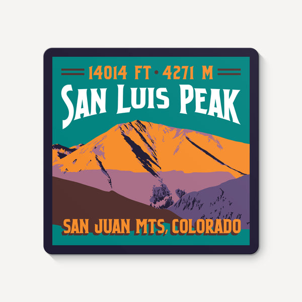 San Luis Peak Colorado 14er Sticker