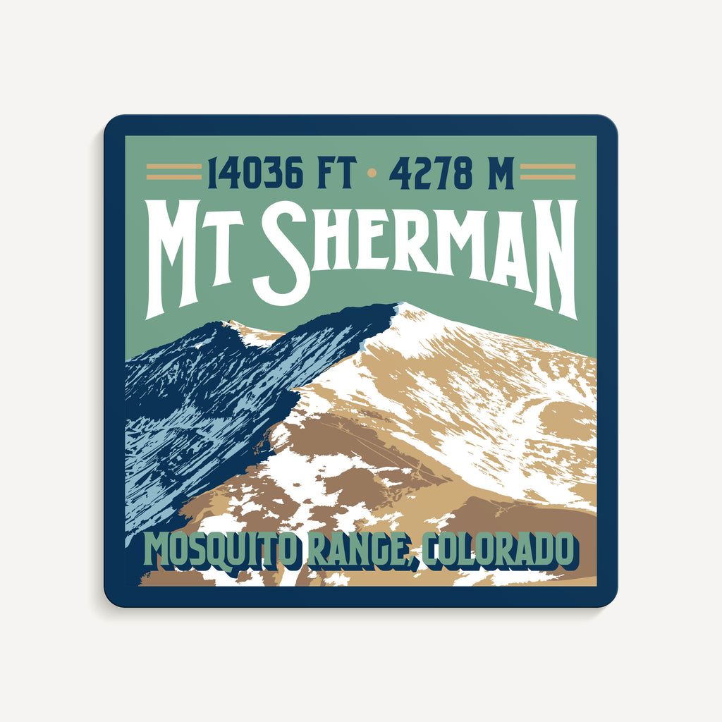 Mt Sherman Colorado 14er Sticker