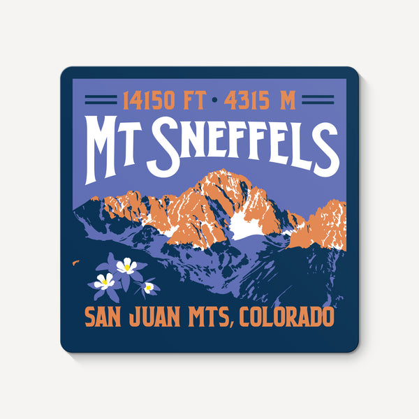 Mount Sneffels Colorado 14er Sticker