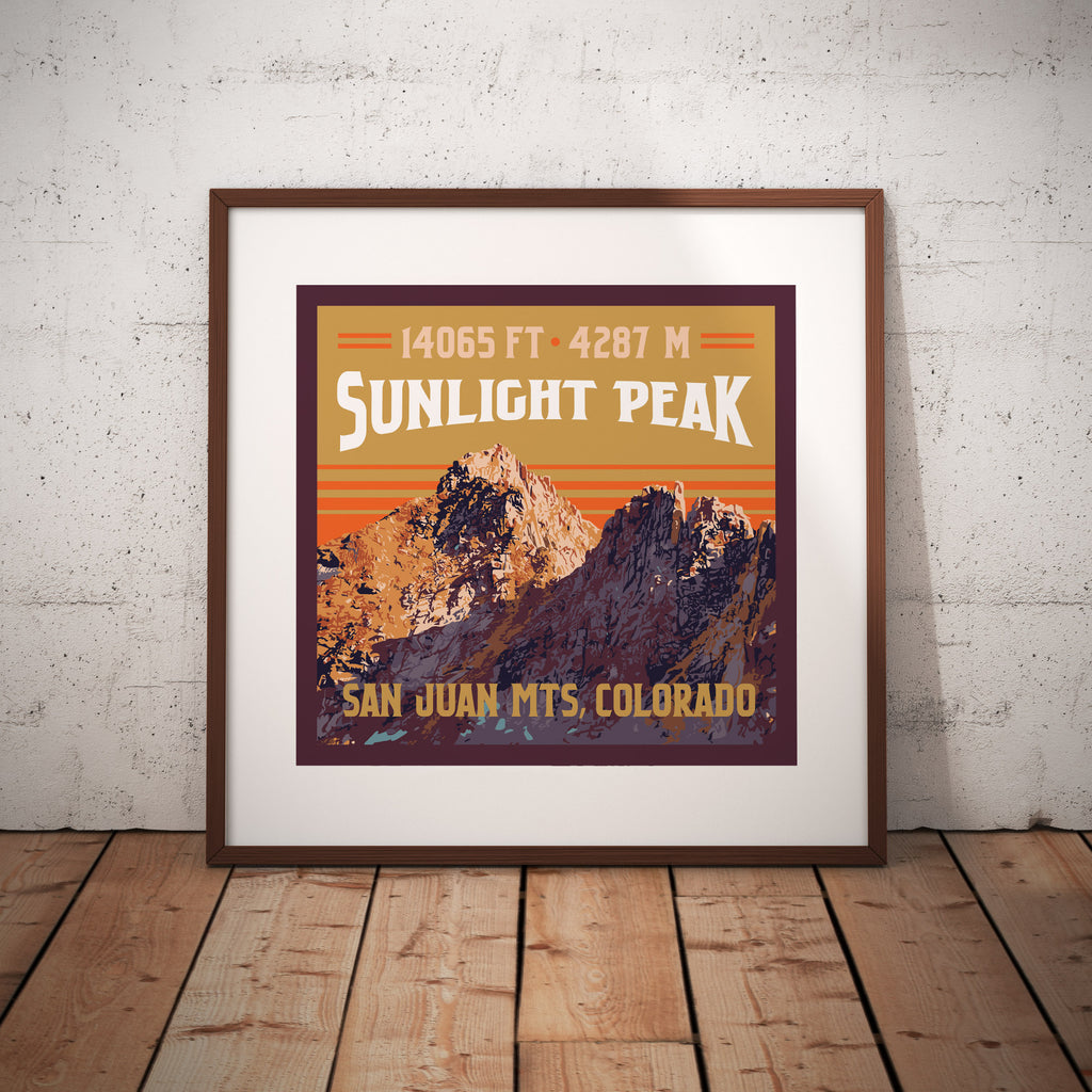 Sunlight Peak Colorado 14er Print