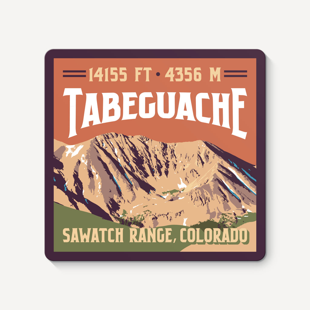 Tabeguache Peak Colorado 14er Sticker