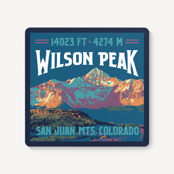 Wilson Peak Colorado 14er Sticker