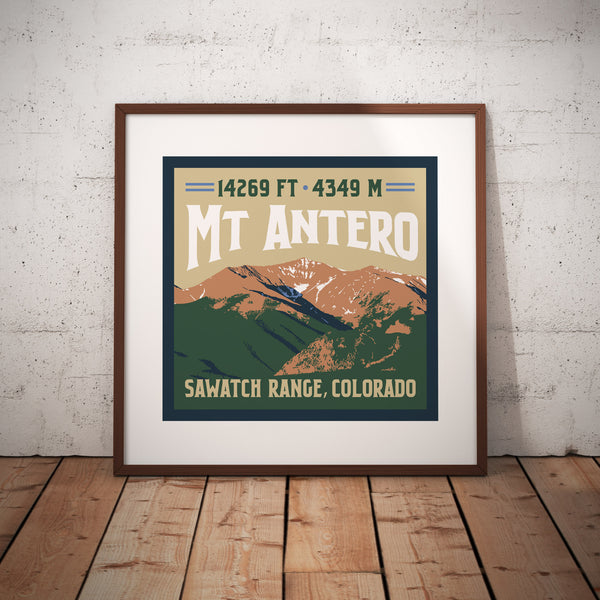 Mount Antero Colorado 14er Giclee Art Print