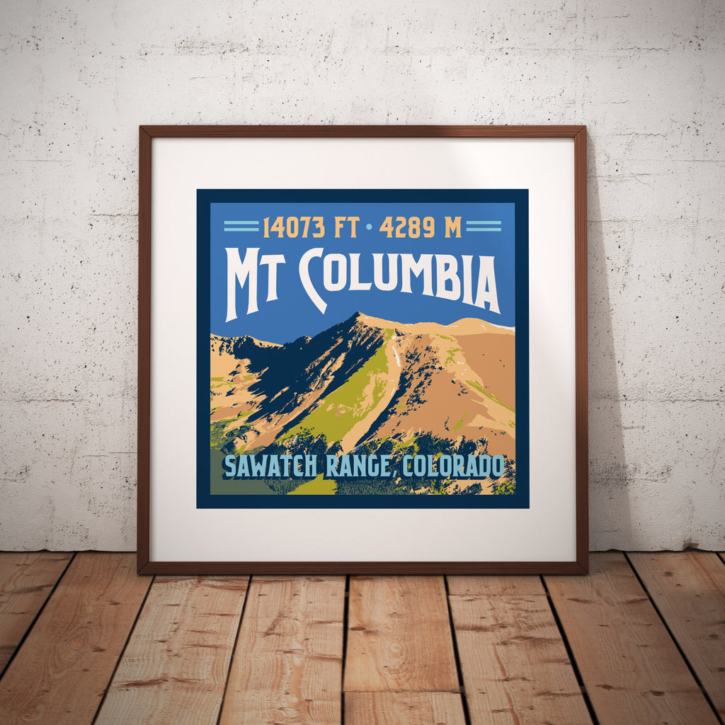 Mt Columbia Colorado 14er Print