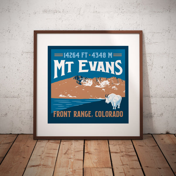 Mount Evans Colorado 14er Giclee Art Print