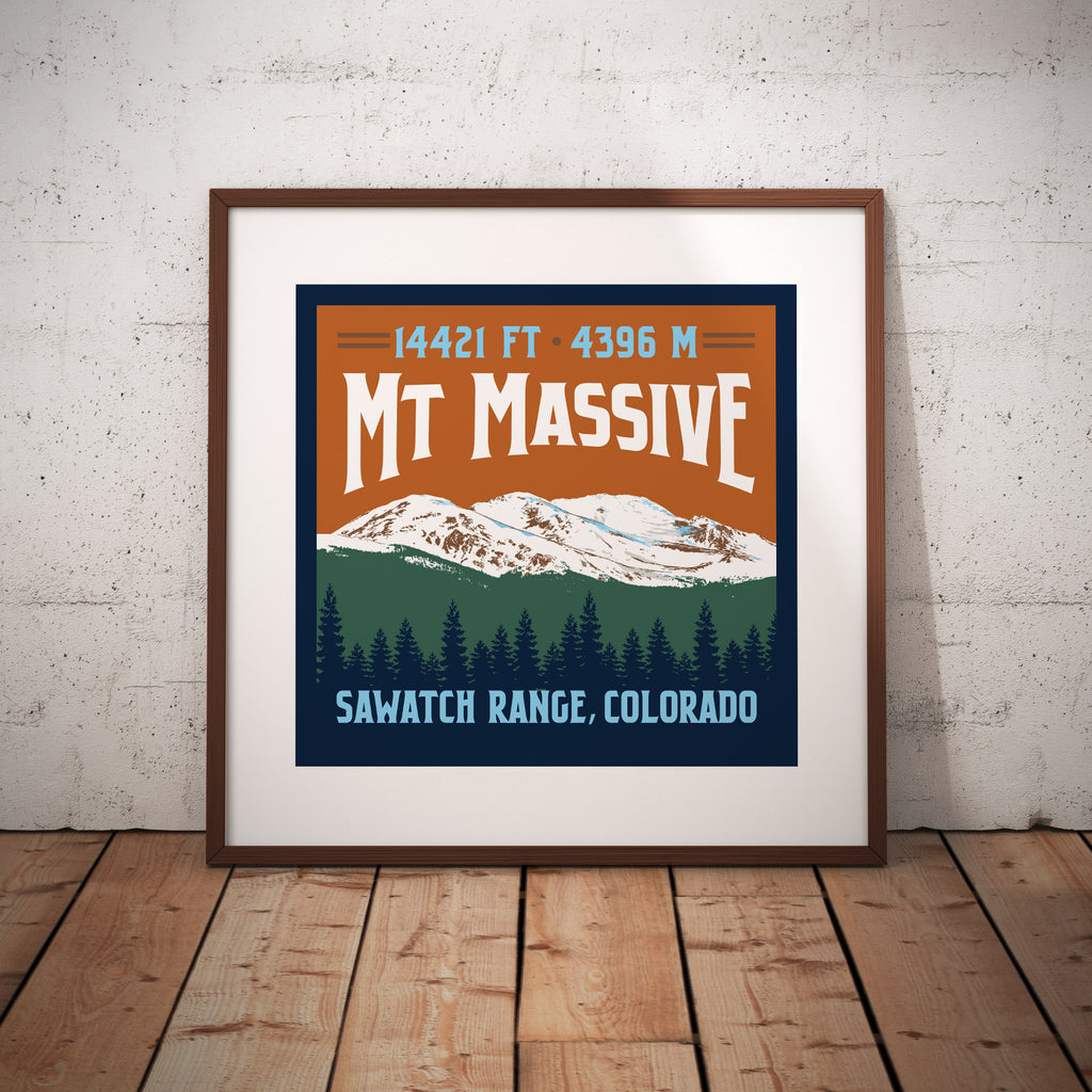 Mt Massive Colorado 14er Print