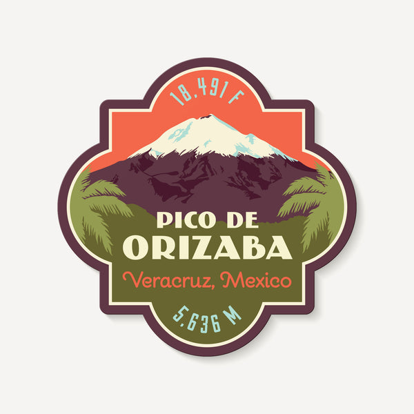 Pico de Orizaba Veracruz Mexico Mountain Travel Decal Sticker