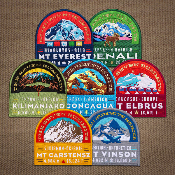 The Seven Summits Patch Collection