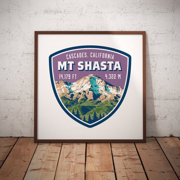 Mount Shasta California Cascades Giclee Art Print