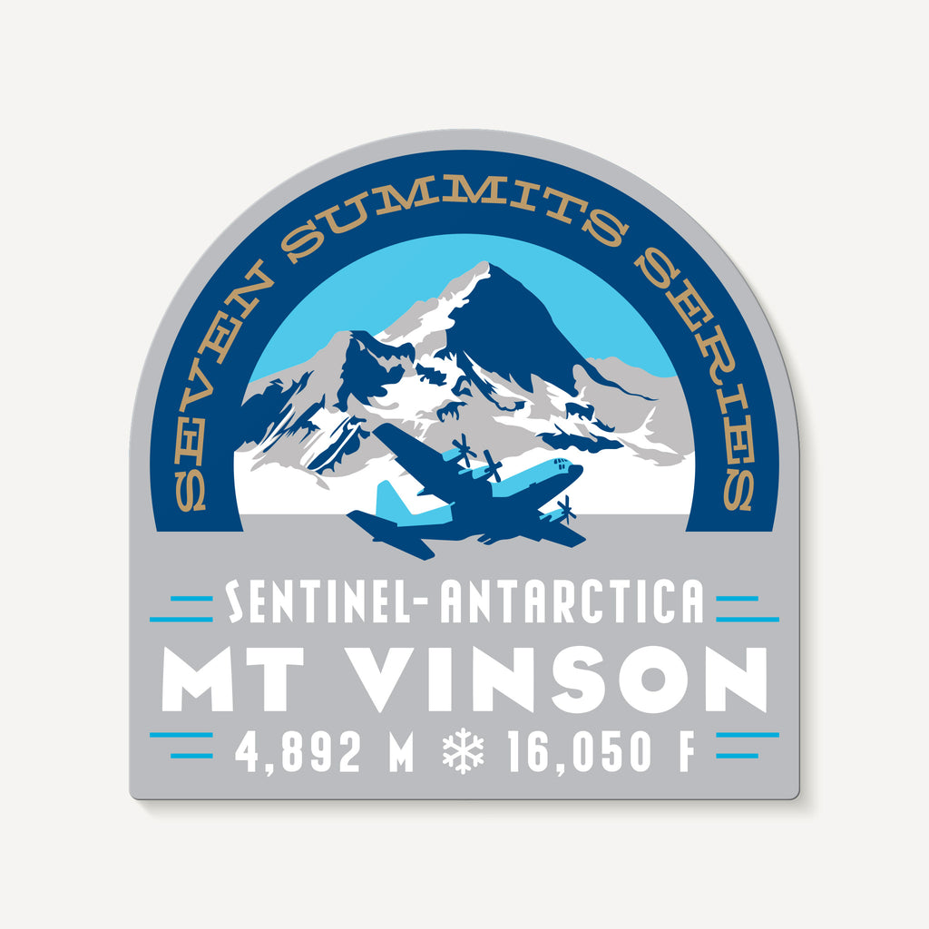 Vinson Massif Antarctica Seven Summits Mountain Travel Decal Sticker